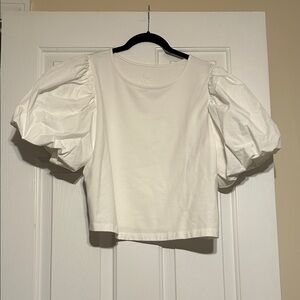 a new day White Puff Sleeve Blouse